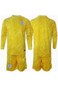 England Keeper Babyklær Borte Fotballdrakt til barn EM 2024 Lange ermer (+ Korte bukser)